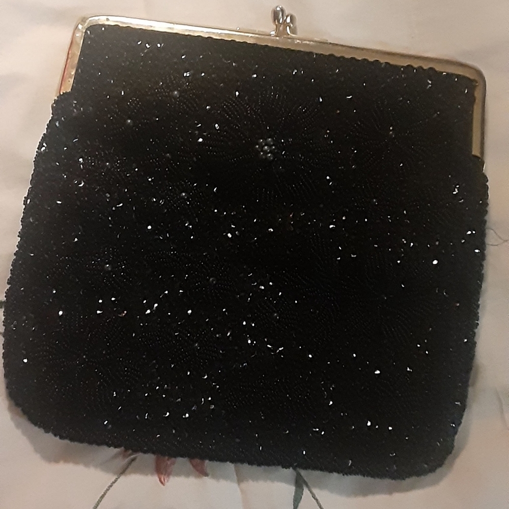 Vintage BEADED FOLD-OVER WALLET/CLUTCH